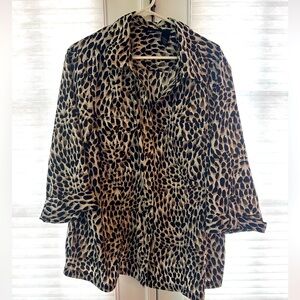 Animal Print Women's Top 2X